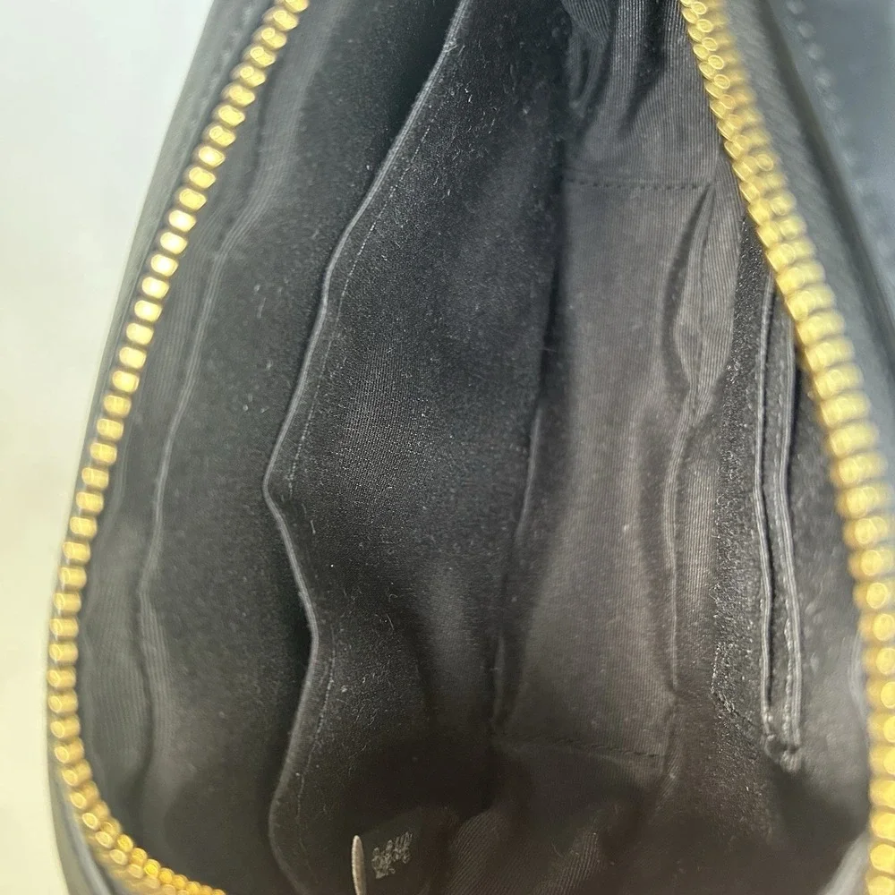 Coach Jamie‎ Camera Bag Brown Black Signature Canvas Crossbody Excellent